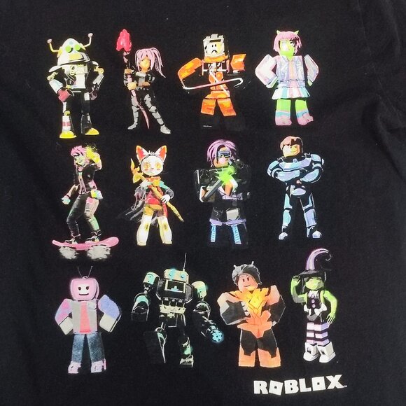 Old Navy Roblox short sleeve T-shirt black boys size XL (14-16) - Picture 2 of 8